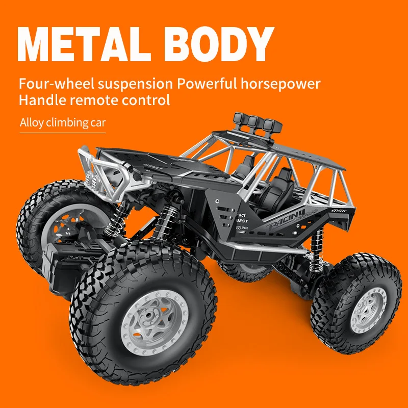 Сплав RC автомобиль 10км/ч 2WD пульт дистанционного управления высокая скорость транспортного средства 2 4 ГГц электрические игрушки Monster Truck Багги внедорожник широкие для маленьких мальчиков