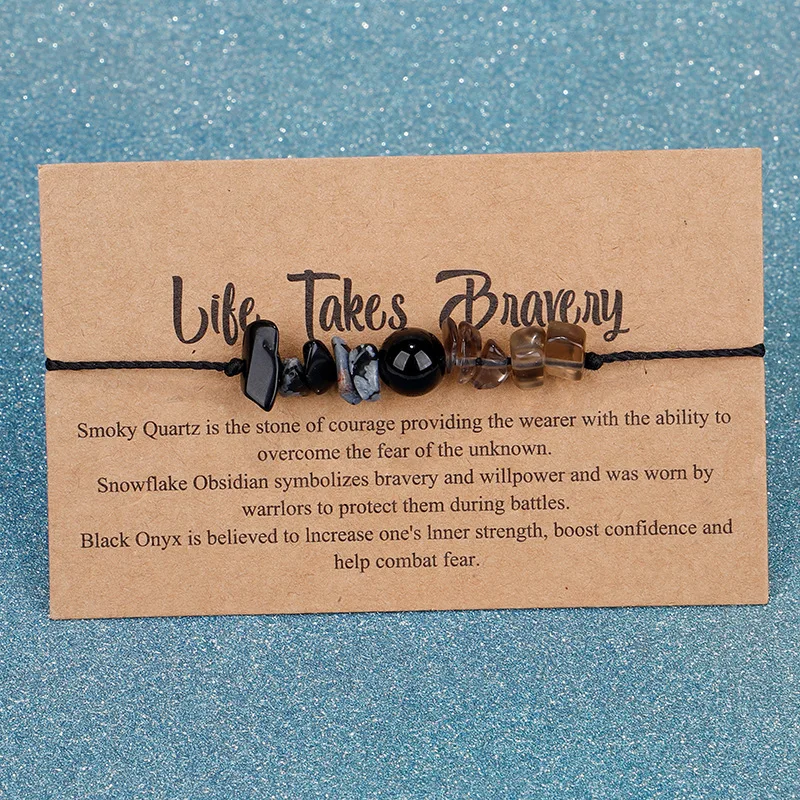 2024 Fortune Wish Spiritual Friendship Elastic Gemstone Crystals Beaded Healing Stones Bracelet