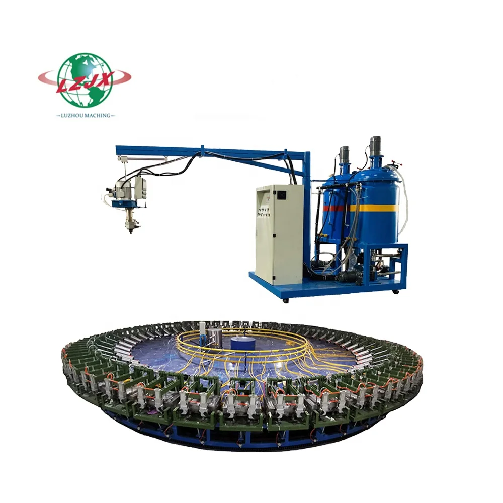 Polyurethane PU sole Safety shoes Insole pouring machine Shoe production line