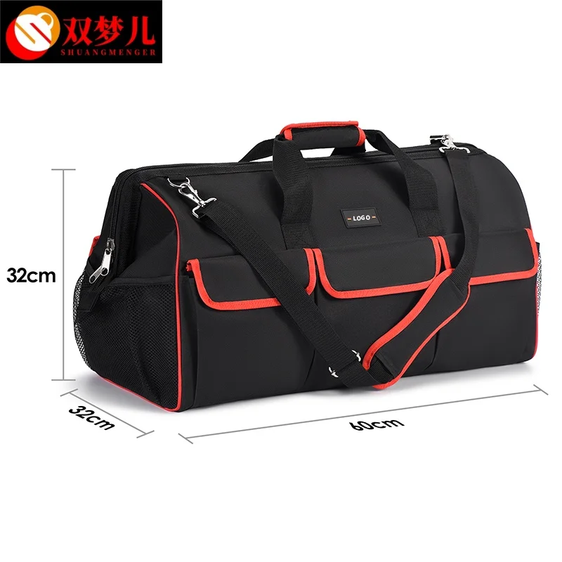 Large Capacity Custom Leather Waist Tool Bag Portable Crossbody for Electrician Multi-Functional Domestic Tool Storage