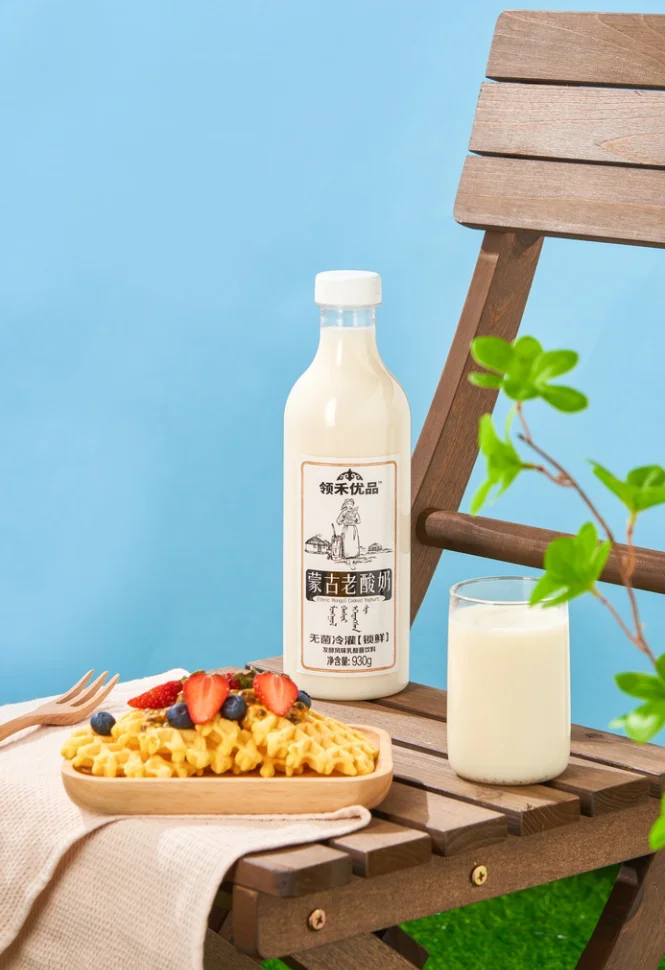 Hot Deal Free Sample Rich Calcium Breakfast Dairy Milk Beverage Soft Drinks 930g Fermented Yogurt