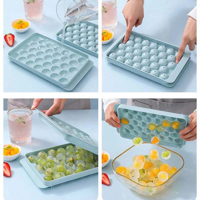 Ice Cube Mold Tray Custom Shape Fancy Silicone Ice Cream Tubs Stampi Silicone 3d with CE / EU Certification 60g 22.8x11.5x2