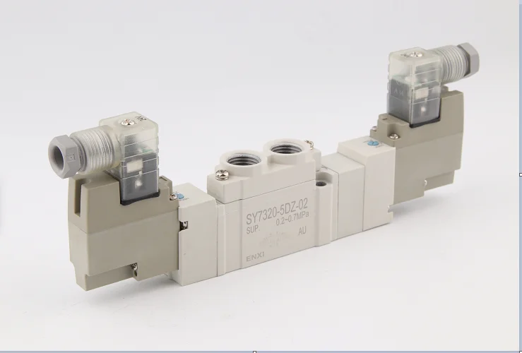 SY7320C-5DZ-02  24vdc 5-way,2-position Solenoid Air Control Valve port size G1/4,DIN Connector type,close type