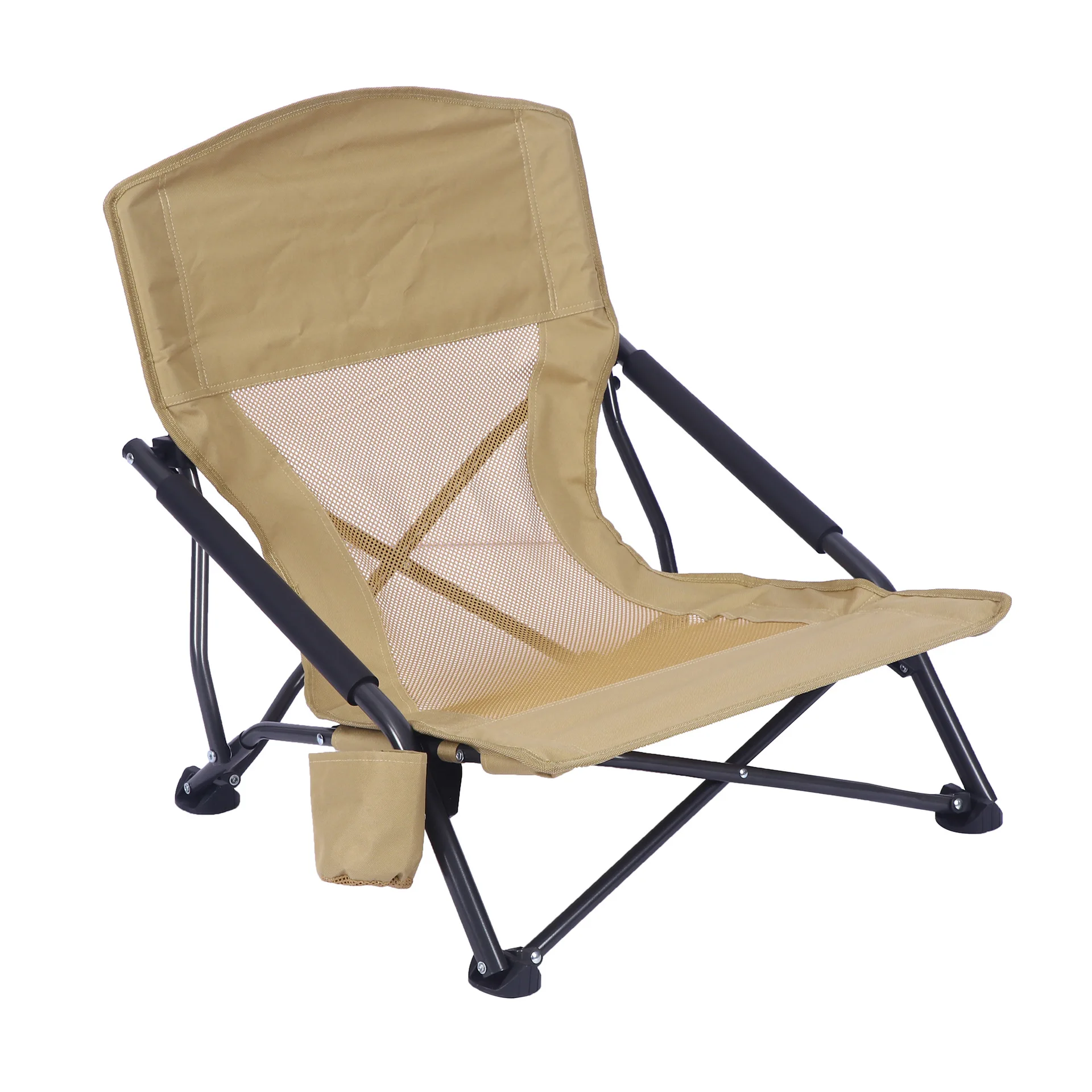 Outdoor Lightweight Compact Aluminum Moon Chair Portable Folding Design for Camping Beach Fishing Park Garden Leisure