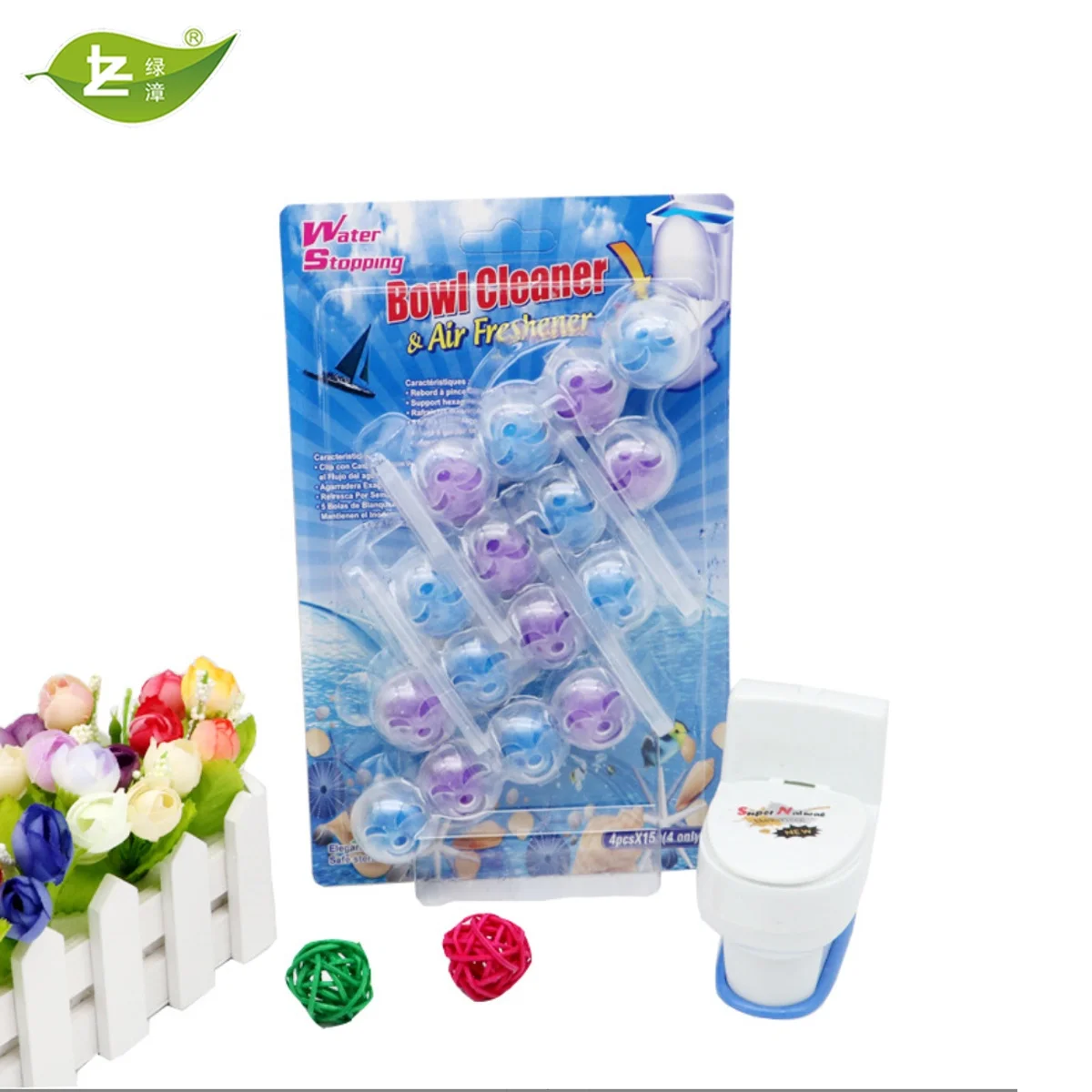 OEM Vendor Flush Toilet Cleaner Bleach Ball deodorizer   Toilet rim Bowl Hanger Cleaner Eco friendly  5 IN 1 Toilet Rim Block