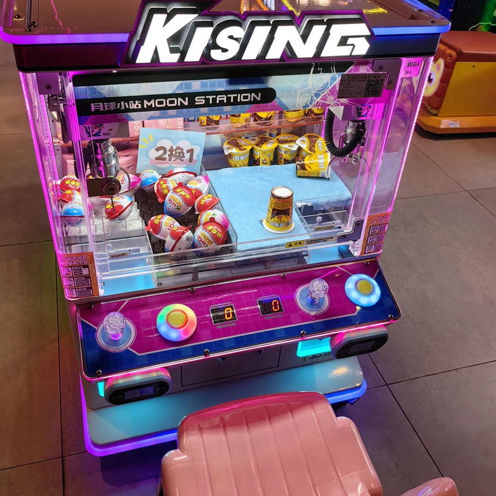 New Arrival Custom Colorful Korean Doll Machine Coin Operated Doll Claw Crane Machine For Sale