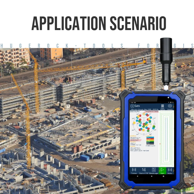 HUGEROCK G71M Gnss Surveying Equipment Test Instruments Positioning Navigation Rtk Gps Forland Surveying Mapping Rugged Tablet