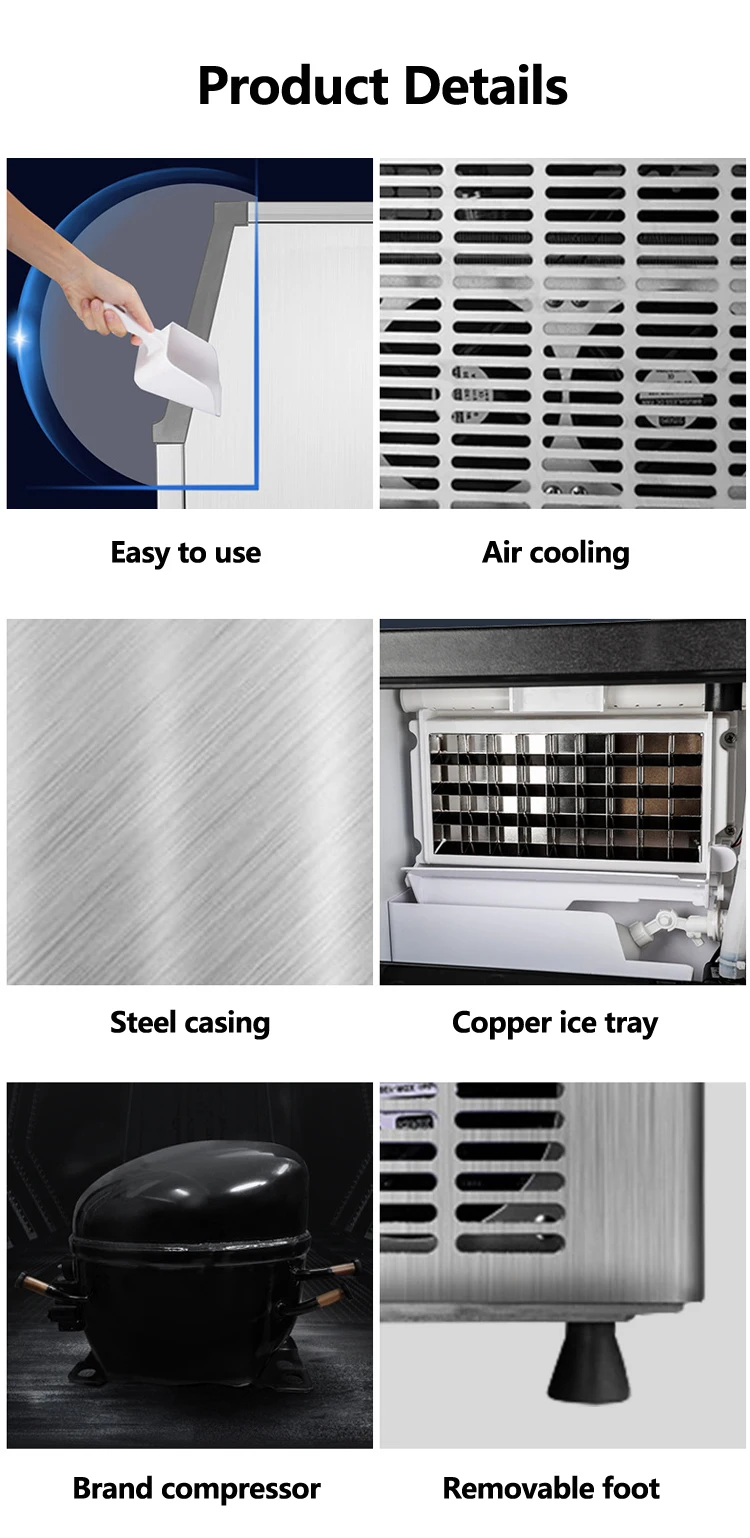 Commercial Electric Ice Maker Custom Power Supply Large Making Ice Machine