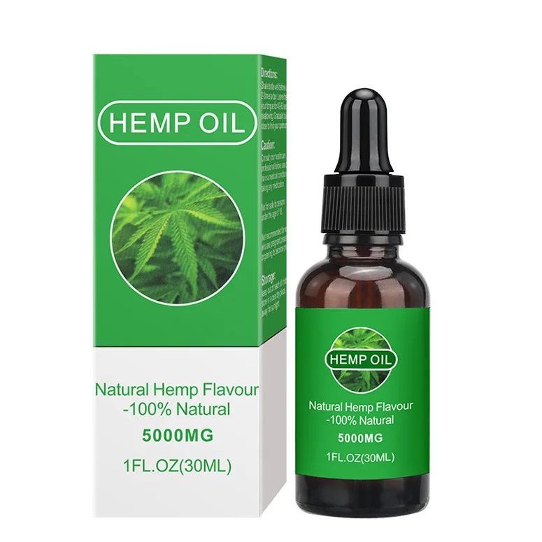 100% Natural Pain Relief Organic HEMP seed Oil for massage SPA reduce stress anxiety 30ml 5000mg