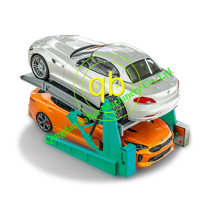 2-post tilting car parking lift system two-pole stacker car hydraulic equipment for home vehicle parking lifts mechanical garage