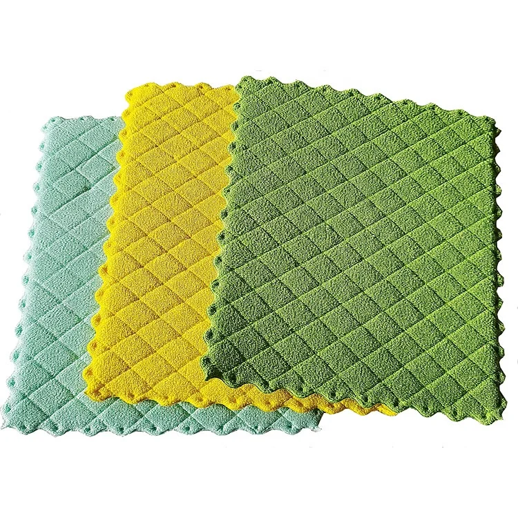 30x30cm terry microfiber cleaning cloth with ultrasonic cut edge edgeless microfiber cleaning cloth microfibre cloth
