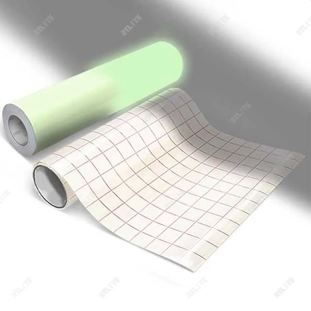 1.24m*45.7m Luminescent Material PVC Printable Hot Sale 4 hours Self Adhesive Night Glow in the Dark Film Sticker