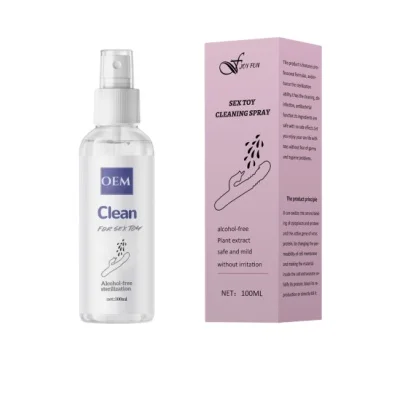 100ml Custom logo mini sex toy cleaner spray