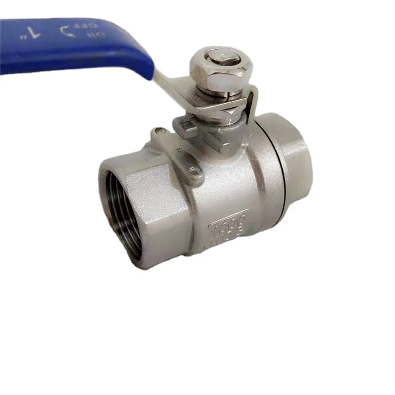 Industrial 2 pieces tow way ball valve, DN10 DN15 DN20 DN25, SS304&316 stainless steel ball valve