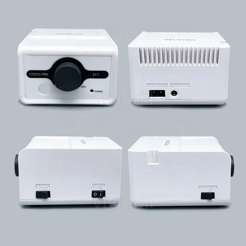 Strong max 211 B135 micromotor electric nail art drill machine 35000rpm