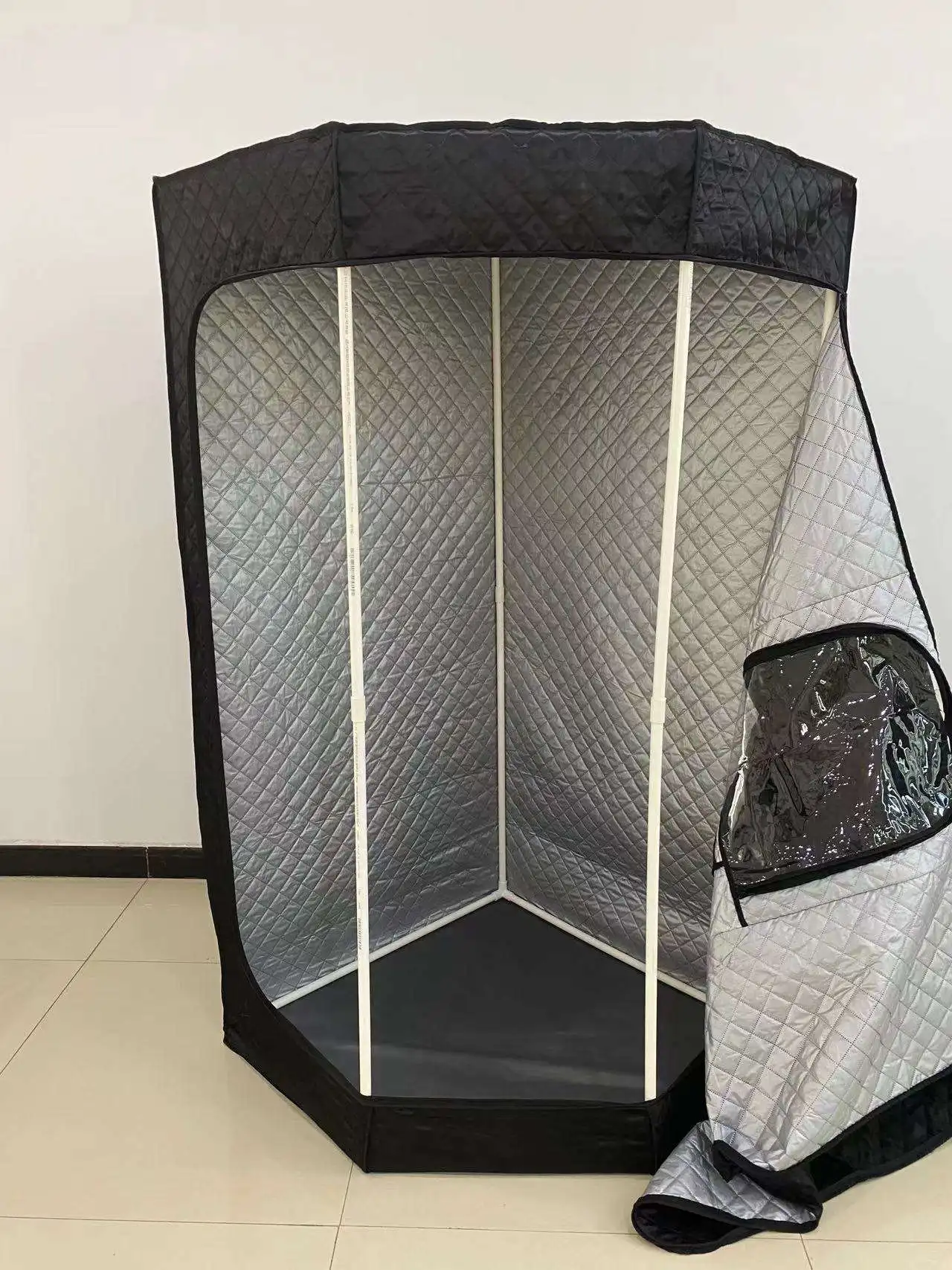 Steam Sauna Tent Home Portable 2 Person Steam Room With Foldable Chair And Remote Control