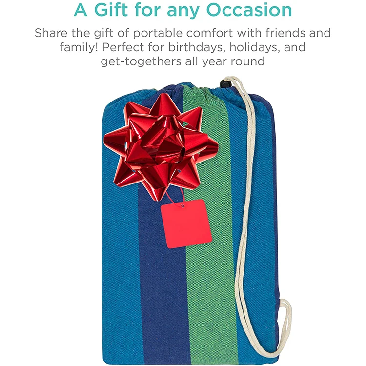 World Sourcing Cotton Camping Double Hammock