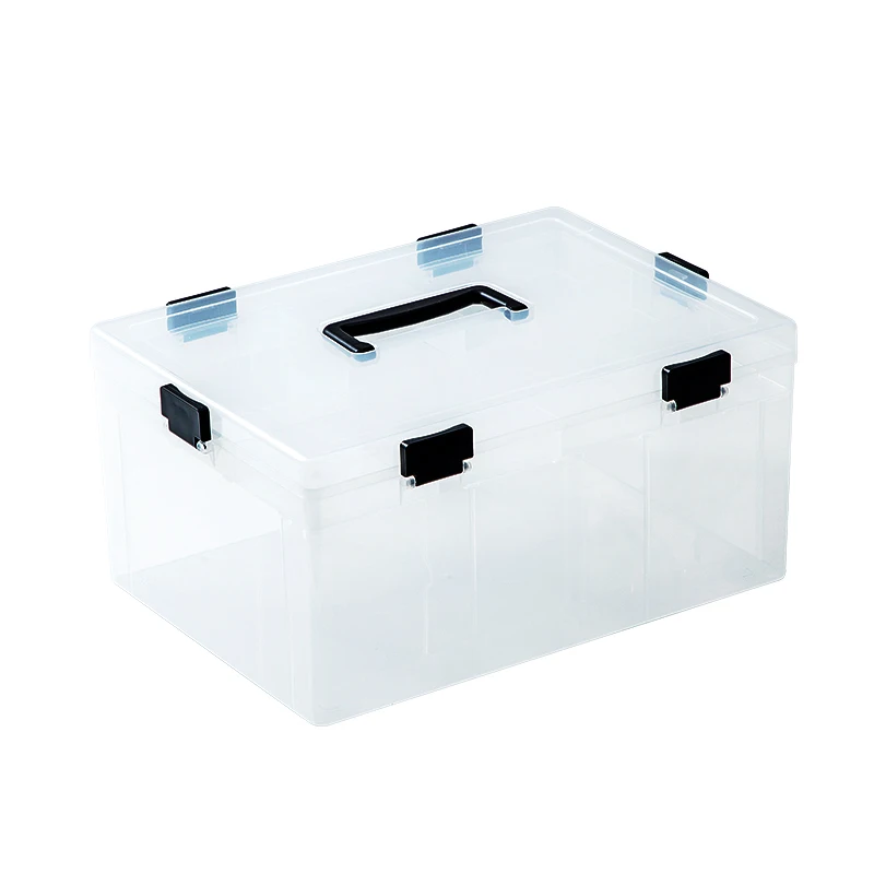 Transparent Stackable Kids Building Blocks Storage Box Toys Organizer With Compartments Plastic Blocks Organizer Box