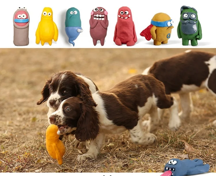 dog toys luxury Small Latex Squeaky Dog Chew Toy Interactive Fun Latex Pet Toys for Small Dogs and Puppies