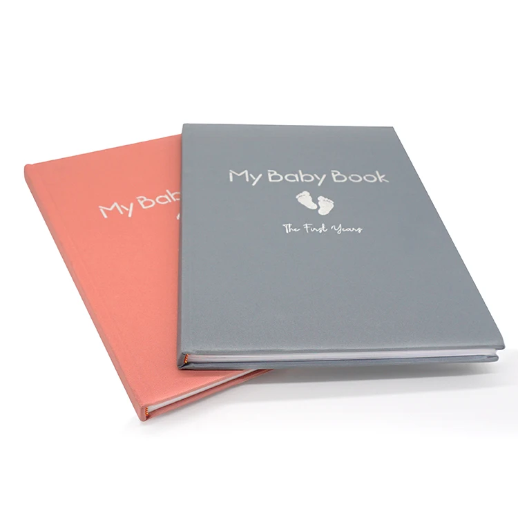 2023  wholesale  milestone album for recording born with box packaging custom OEM first year baby memory book