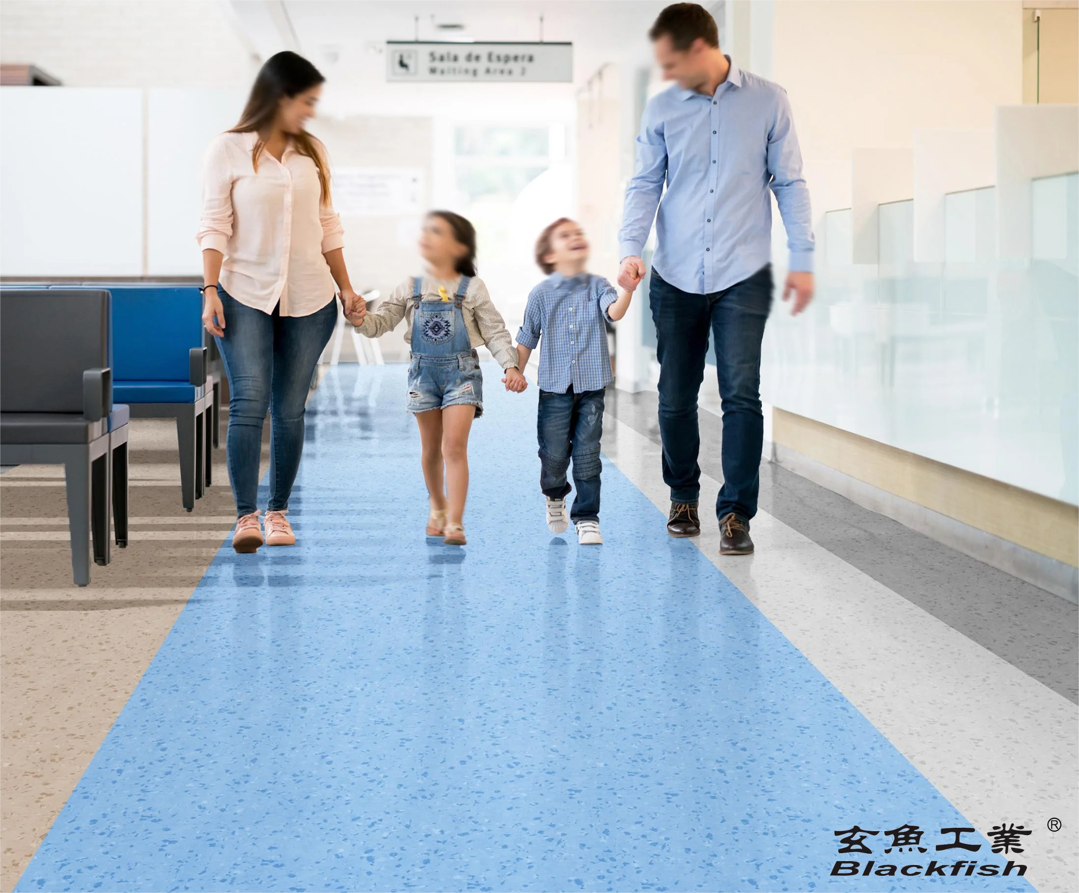 anti bacterial hospital operating room clean room vinyl pvc flooring tile heterogeneous vinyl flooring