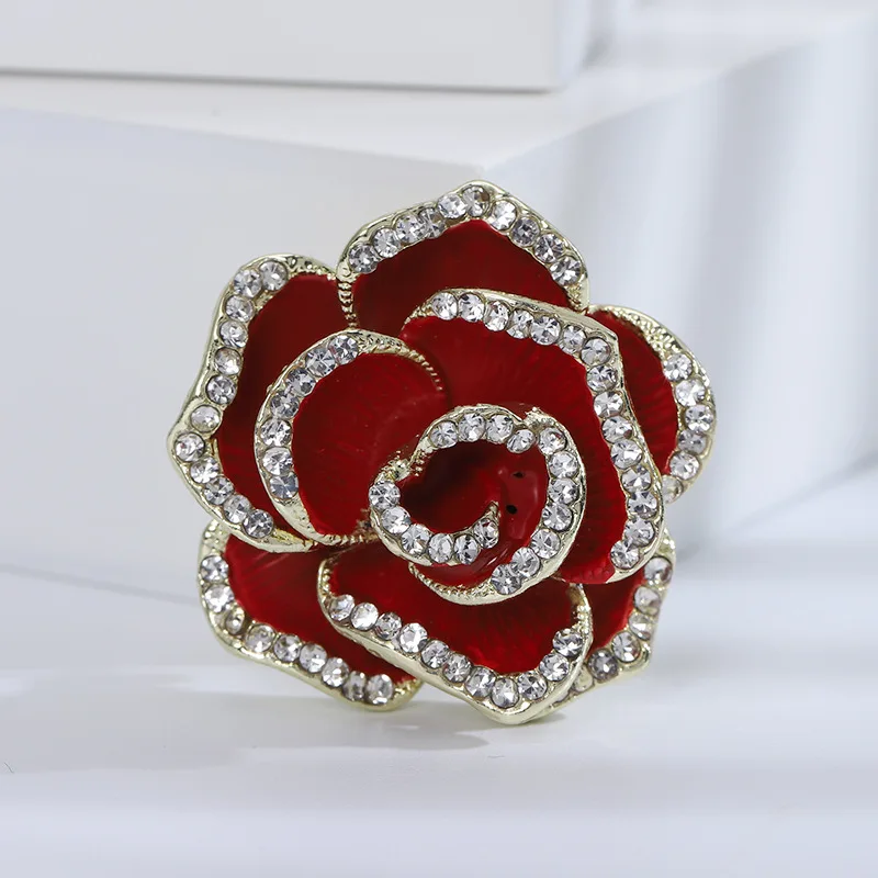 M3330 Fashion Floral Brooch Ladies Rose Flower Brooch Jewelry Wholesale