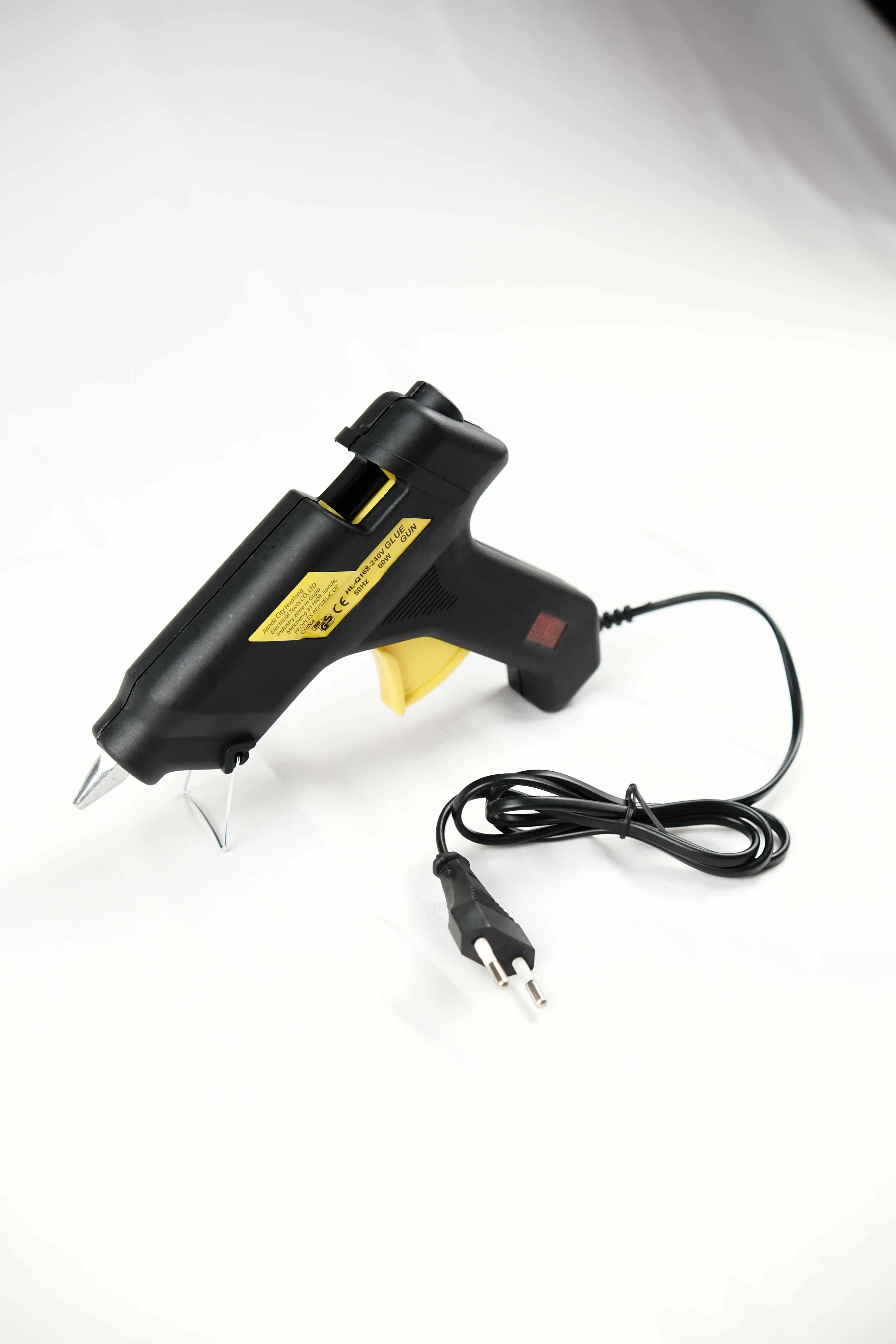 60W Electric Hot Melt Glue Gun with Glue Sticks Single Temperature Plastic Cordless for Packaging DIY Arts & Crafts Repairing