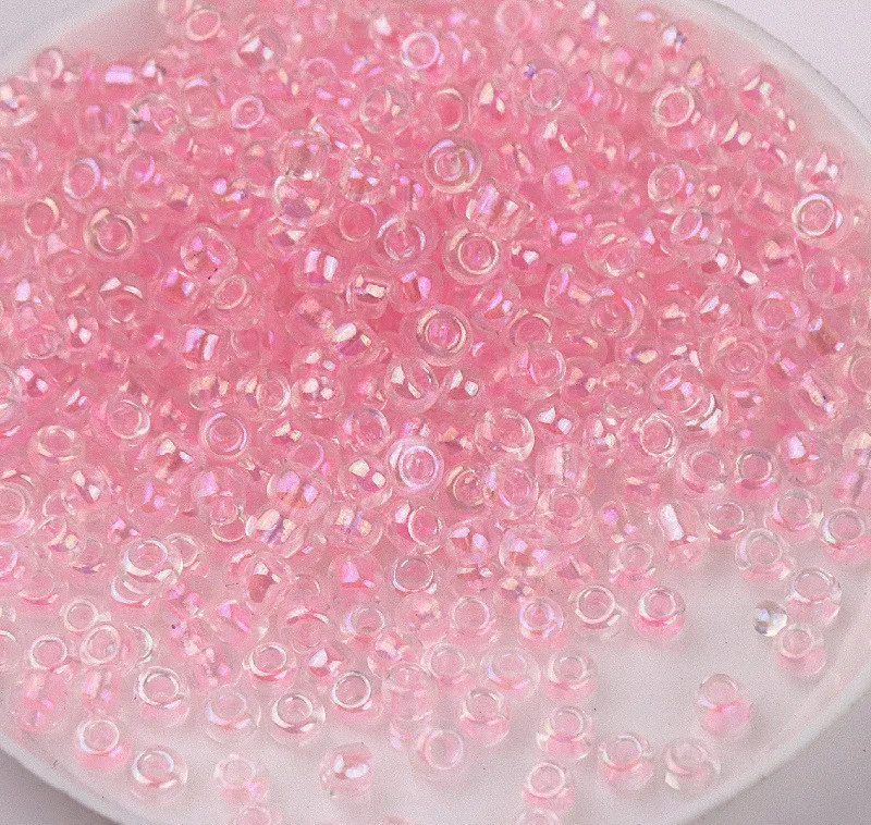 Multi Size Crystal Glass Beads DIY Handmade Beaded Accessories AB color Crystal Seed Glass Beads For Jewelry Making