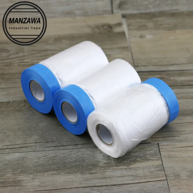 550mm Blue Cloth Pre taped Masking Film Pre Taped Masking Film Auto Paint PE Masking Film