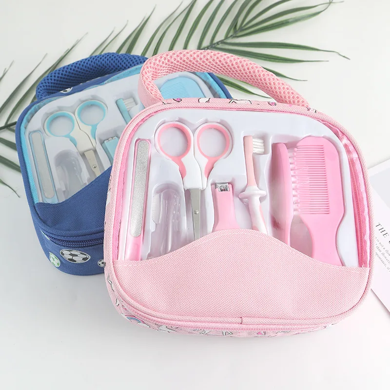 Wholesale clothes bag 7pcs baby care set high quality baby nail care set newborn babi care kit set