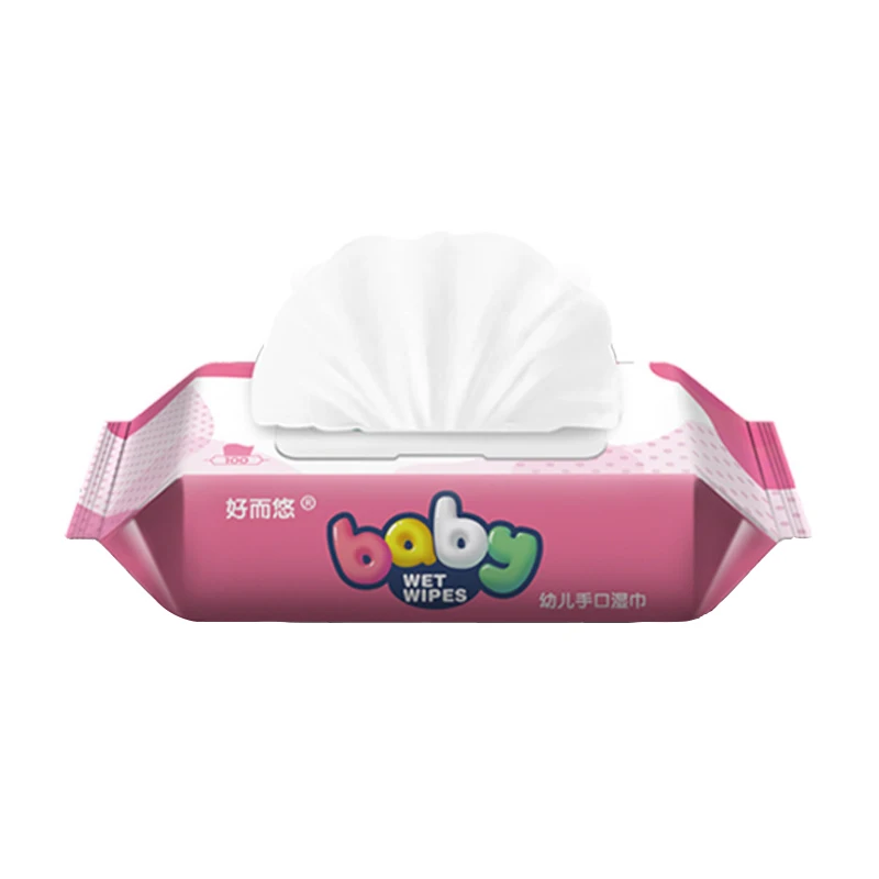 
100% Cotton Baby Wipe Non-woven Wet Cleaning Tissue Baby Wet Wipes 80pcs 