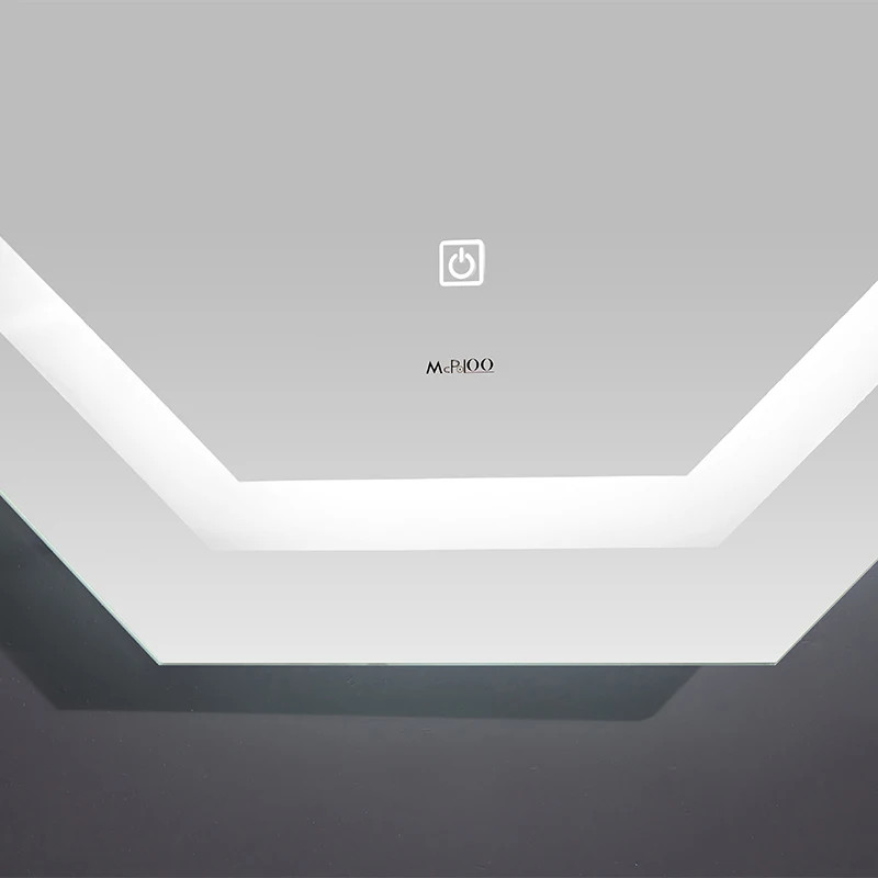 Hangzhou Factory High Quality Low Price Rectangle Bath Wall Hanging Led Lighted Vanity Mirror With Led Light