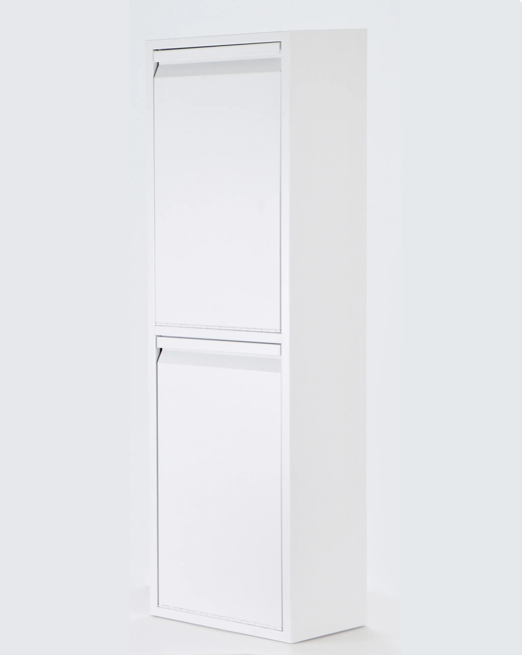 2 Tier White Color With Two Plastic Bucket For Indoor Use Metal Classification Dustbin Kitchen Garbage Waste Trash Bin