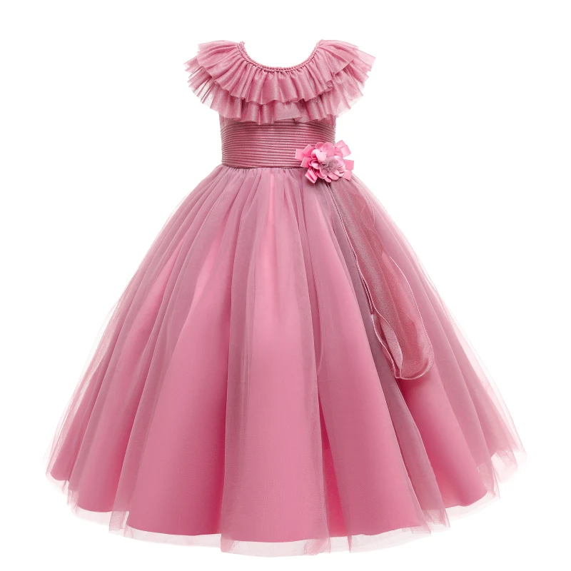 Kids Princess Children Wedding Gowns Party 12 Year Old Girl Dresses GH865