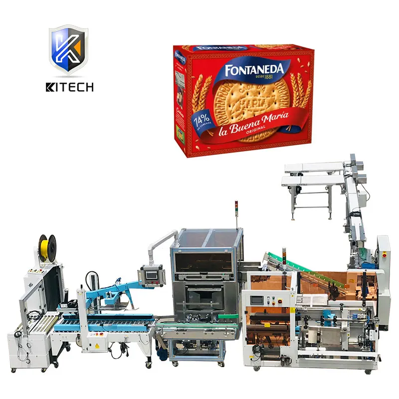 KL Высокое качество Автоматическая Горизонтальная печенья Multipack Cartoning Box Flow Подушка полная упаковочная
