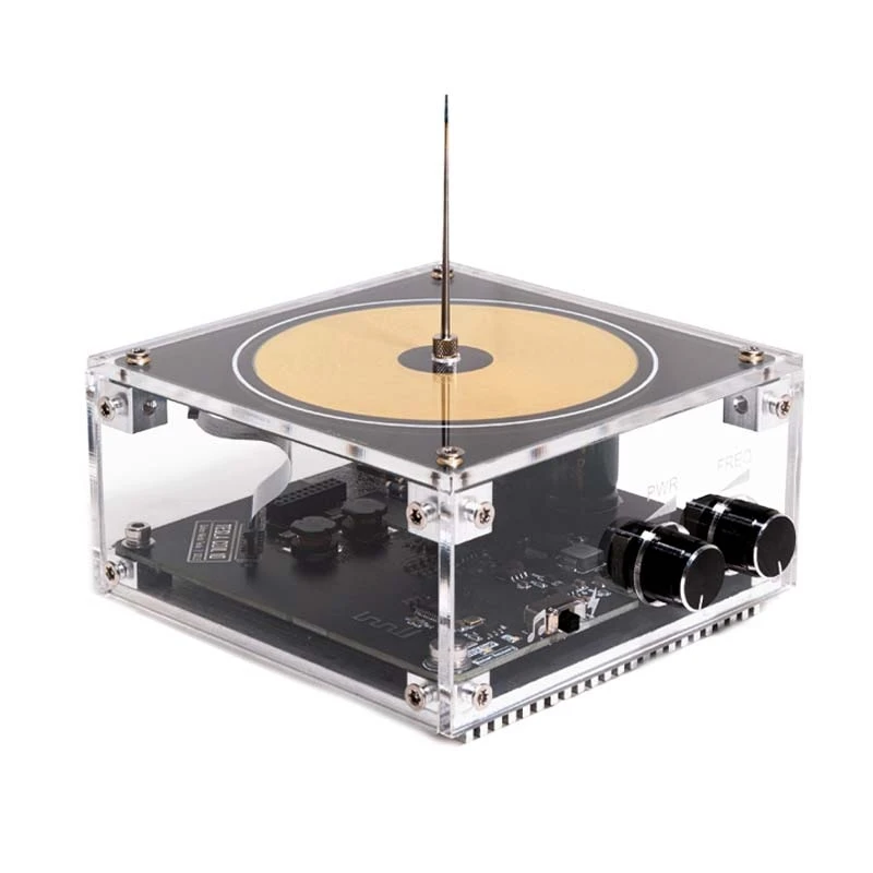 Integrated solid state Mini Music Tesla Coil AC110-240V 120W Palm Tesla Coil  Frequency Voltage Pulse Electric Arc Generator