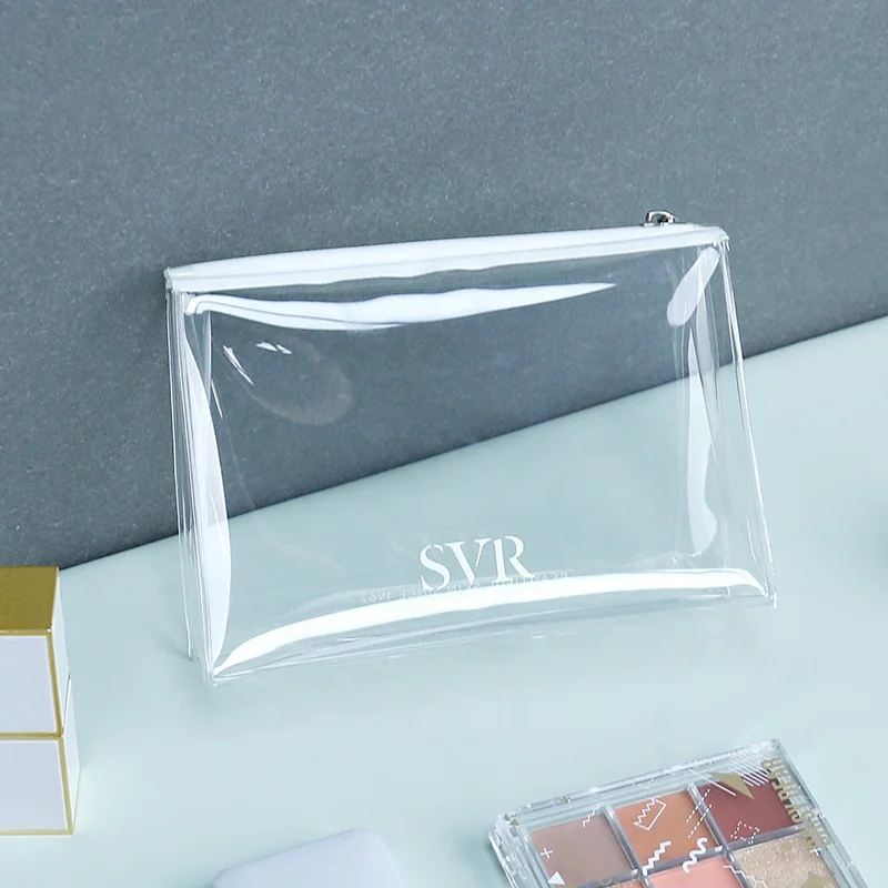 Clear Waterproof mobile phone TPU leather duffle traveling bag for cosmetic or phone