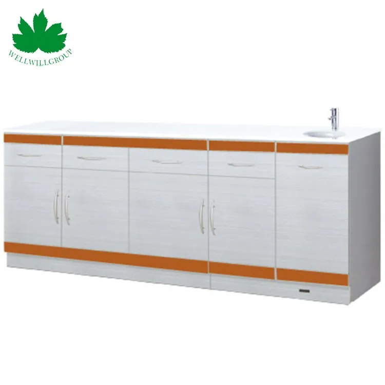 Quality Hospital Furniture Stainless Steel Medical Cabinet With Basin Sensor Faucet Ashbin