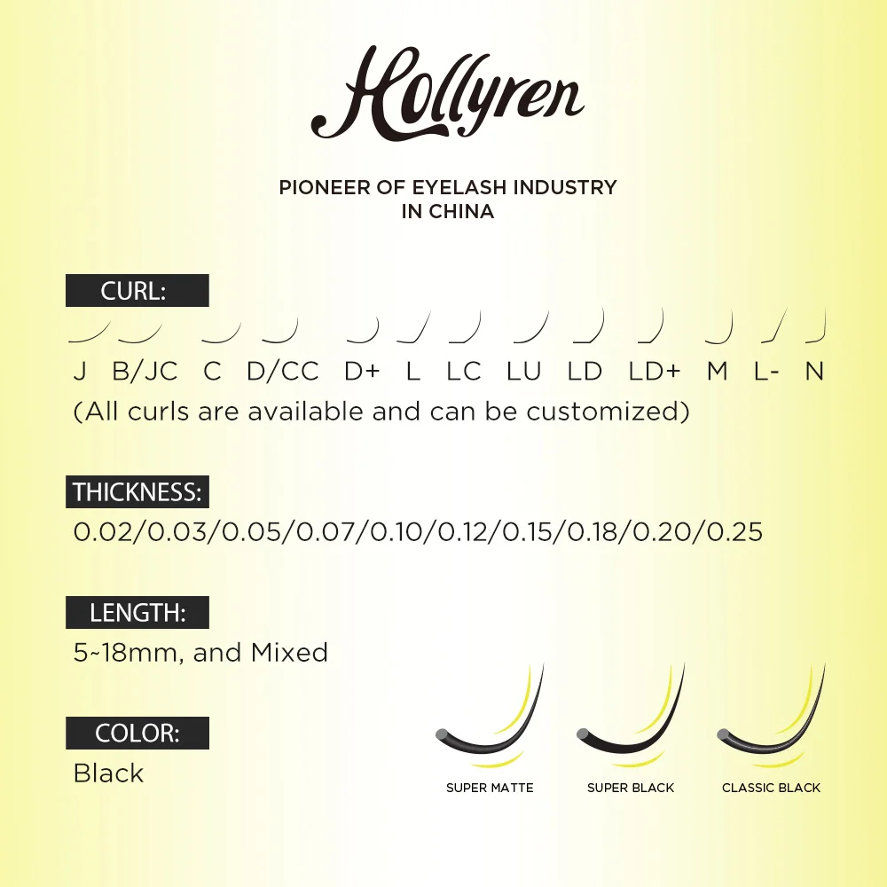 5-18mm Mix Length 003 005 007 Individual Eyelash Extension Natural Long Classic Eye Lashes Korea Silk Volume Lash Extension