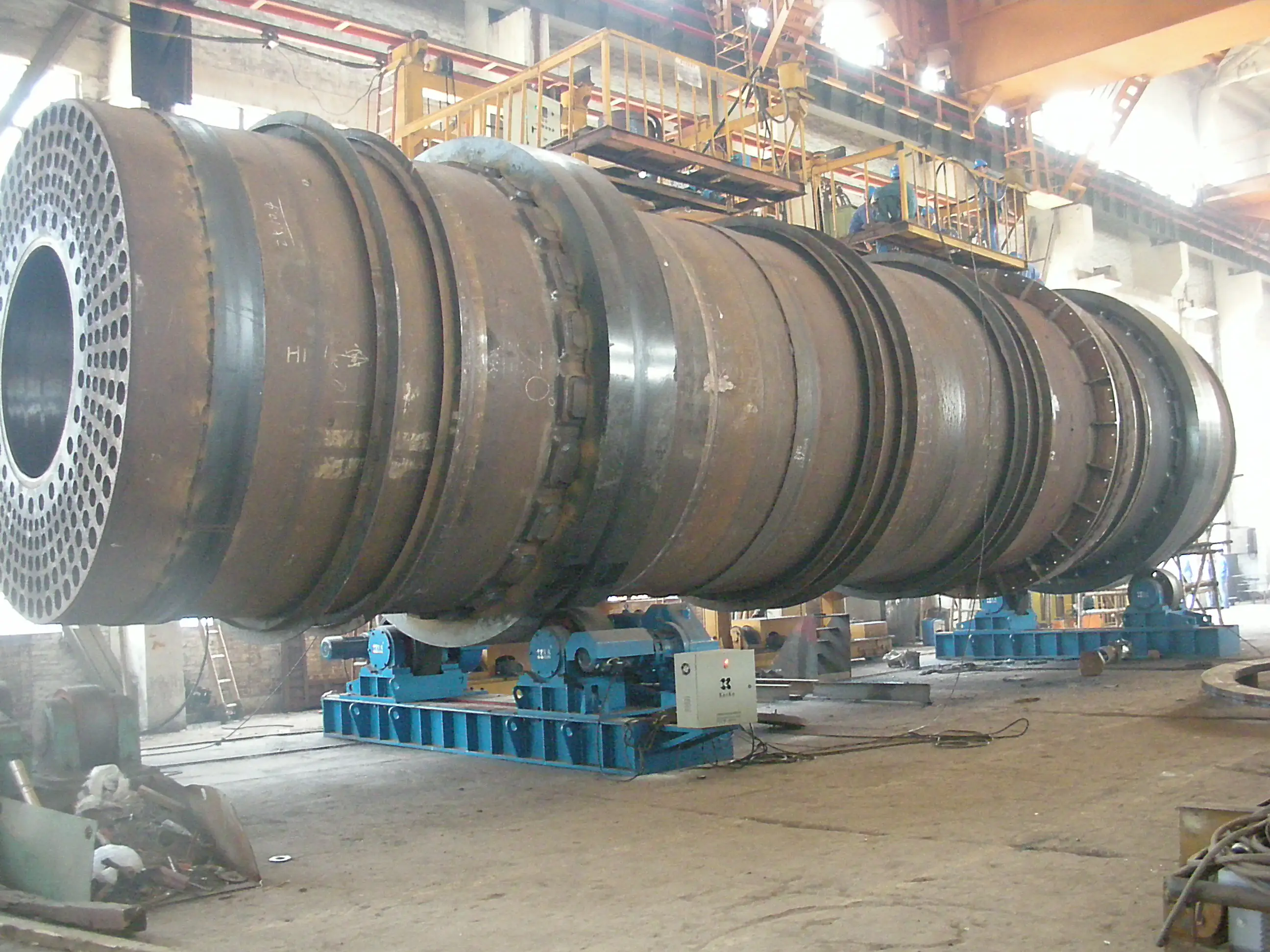 Fully automatic high efficiency tube bundle rotary steam tube dryer