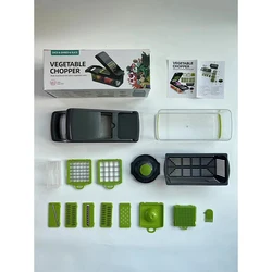 2023 Top Seller Kitchen Accessories 12 in 1 Food Cutter Veggie Onion Chopper Mandoline Slicer Multifunctional Vegetable Cutter