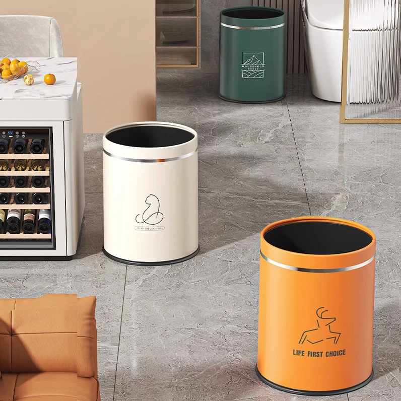 NEW 13L 16L Double Bucket Trash Can for Kitchen Bathroom Baby Room - Indoor Garbage Waste Paper Bin - No Lid