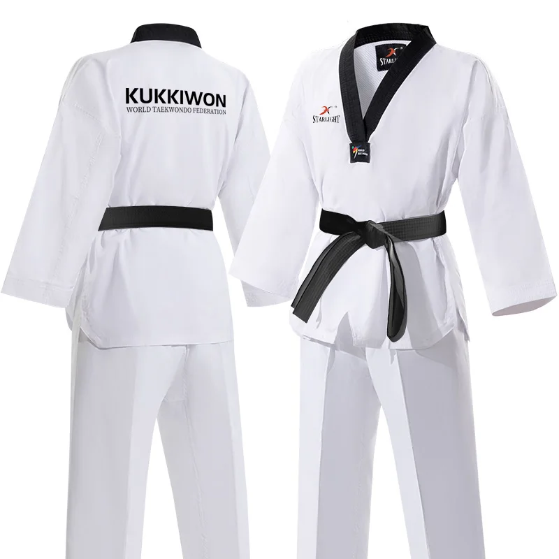 Adult children Breathable WTF dobok taekwondo uniforms