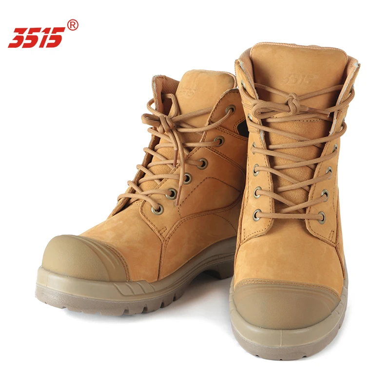 3515 Wholesale Castom  Ceather Upper Working Safety Boots Safety Shose