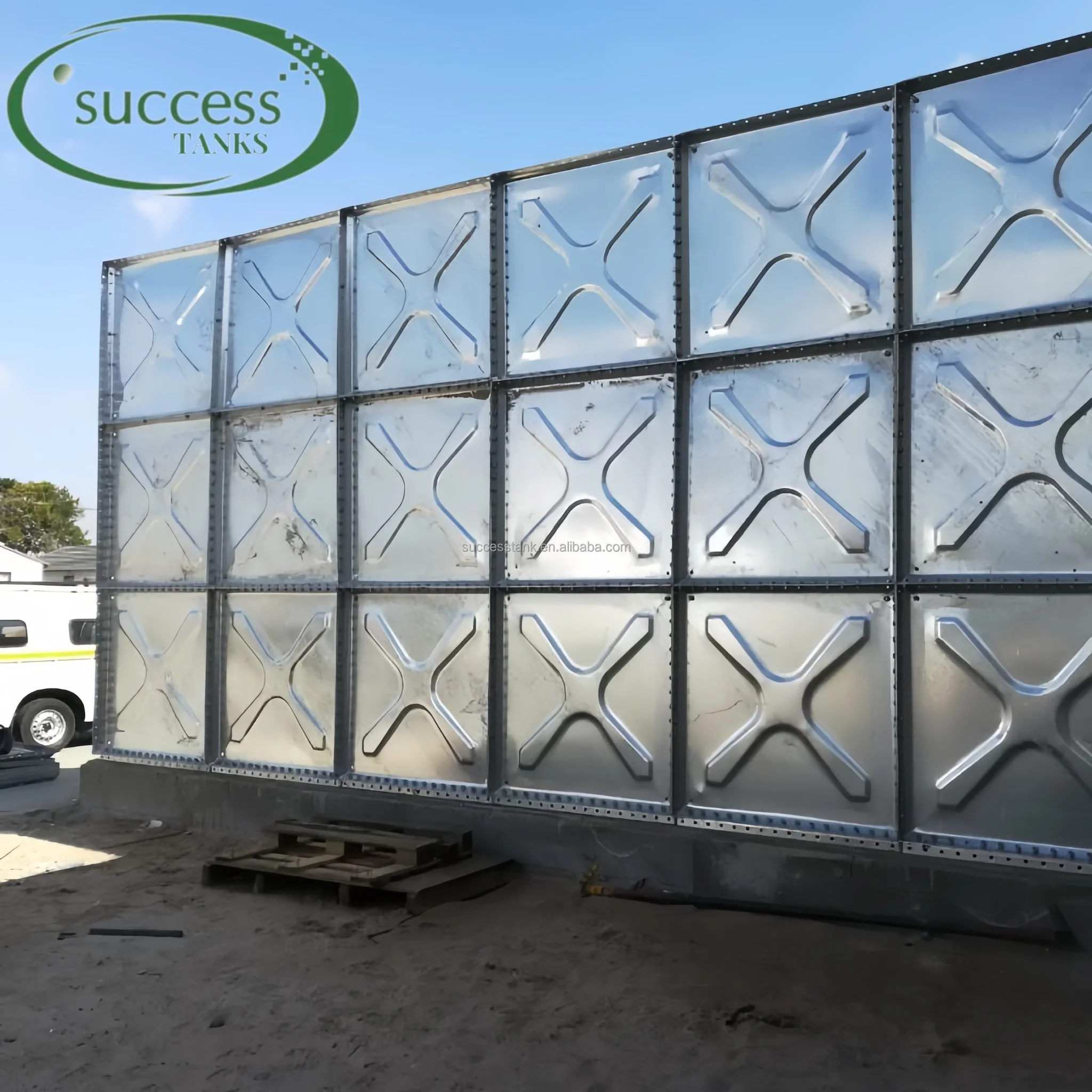 Hot sale durable  Hot dipped galvanized steel water storage tanks for fire fighting