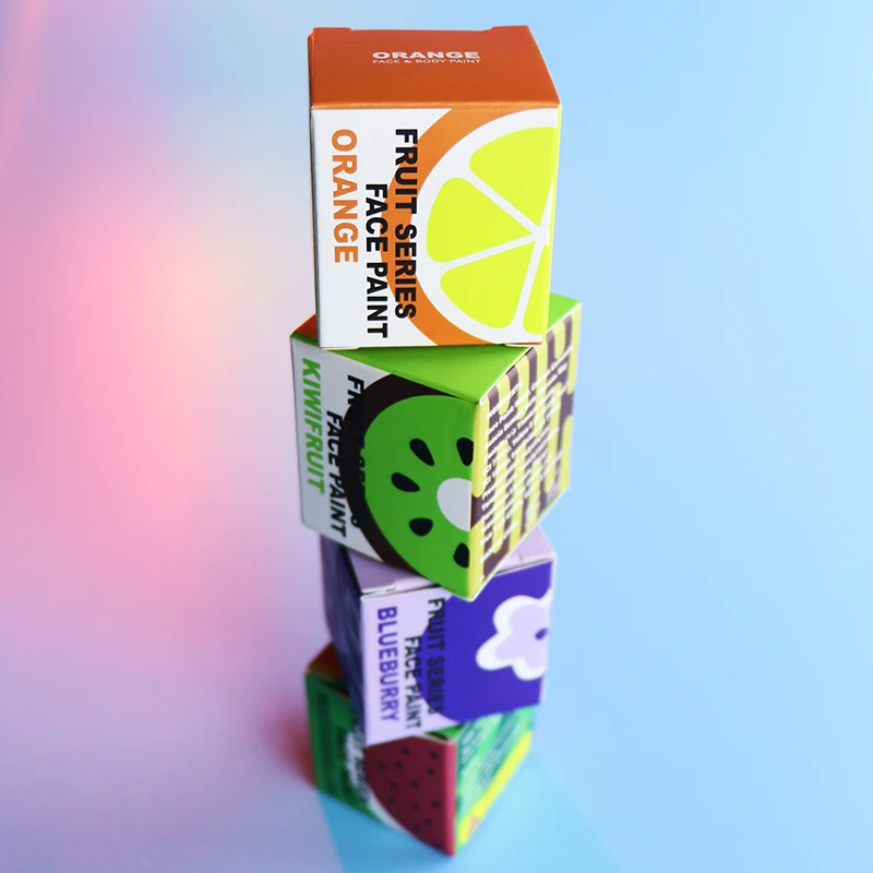 Новое поступление активированную воду для косметики 4 вида цветов фруктовой серией тени век Палитра Неон УФ Блеск макияж