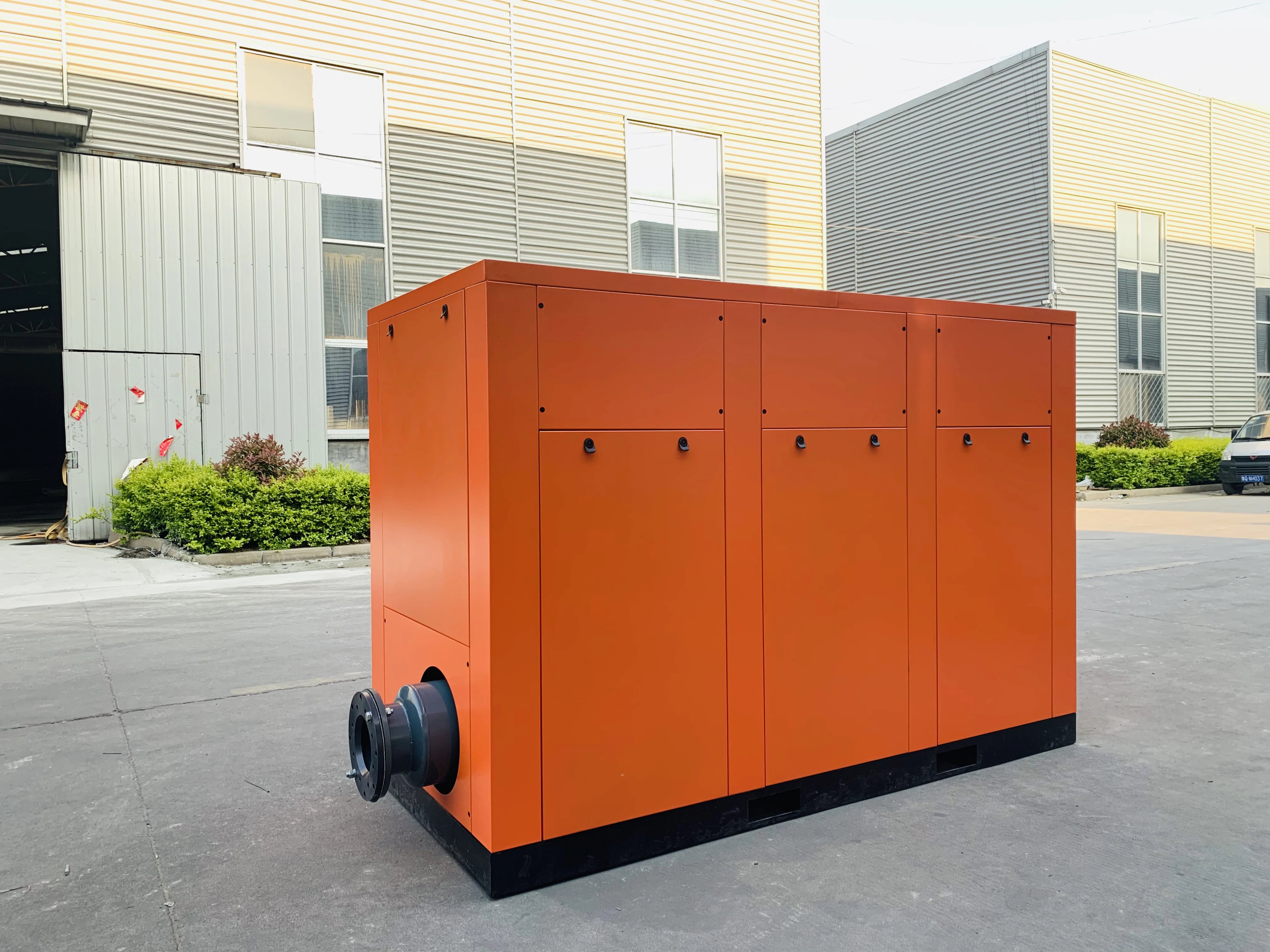 China factory air compressor industriel horizontal two stage air compressor oil cooler