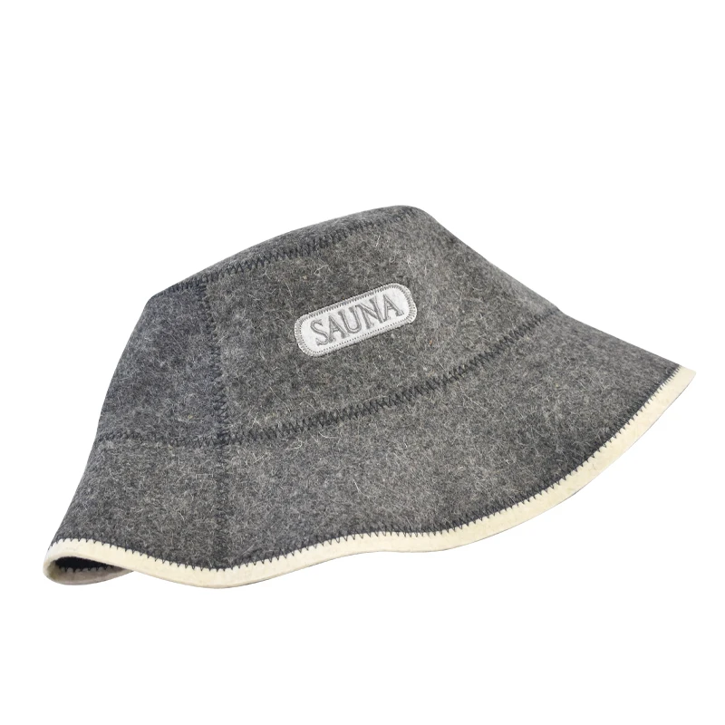 Sauna Bath Accessory Wool Sauna Cap for Sauna Use to Protect Hair