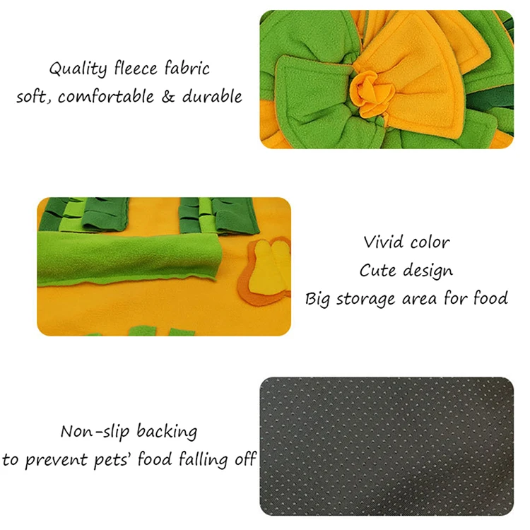 Портативная интерактивная игра-головоломка с кормом, игрушка для домашних питомцев, для носа, для работы, коврик для медленного питания, коврик с запахом для тренировок и лечения собак