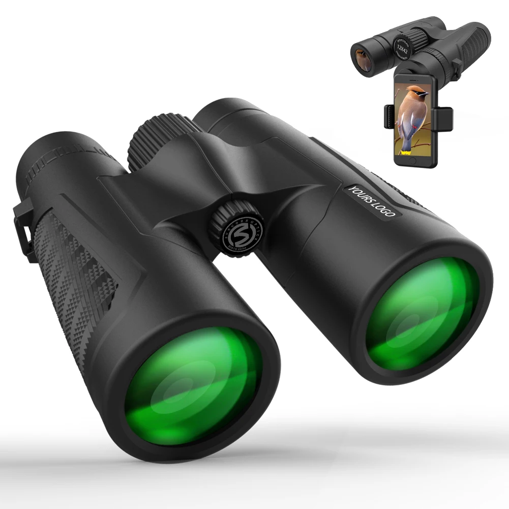 SUNCORE JS12X42  Binoculars Low Light Night Vision 16.5 Prism